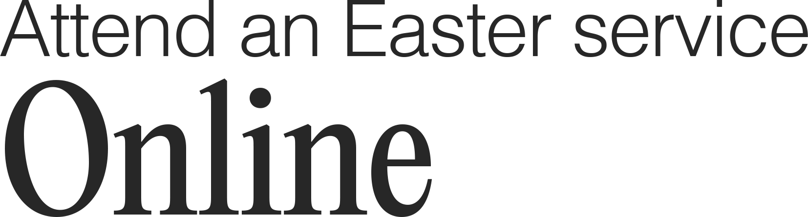 Attend an Easter service online